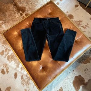 Joe’s Black Velour/Velvet-like Jeans